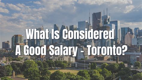 Is $100,000 a good salary in Toronto?